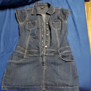 Junior denim dress